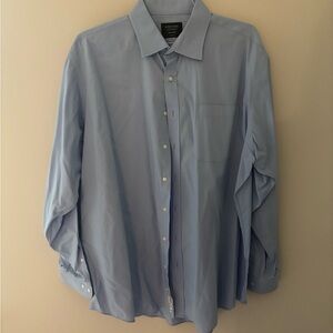 Nordstrom Blue Dress Shirt Classic Button-Down Style